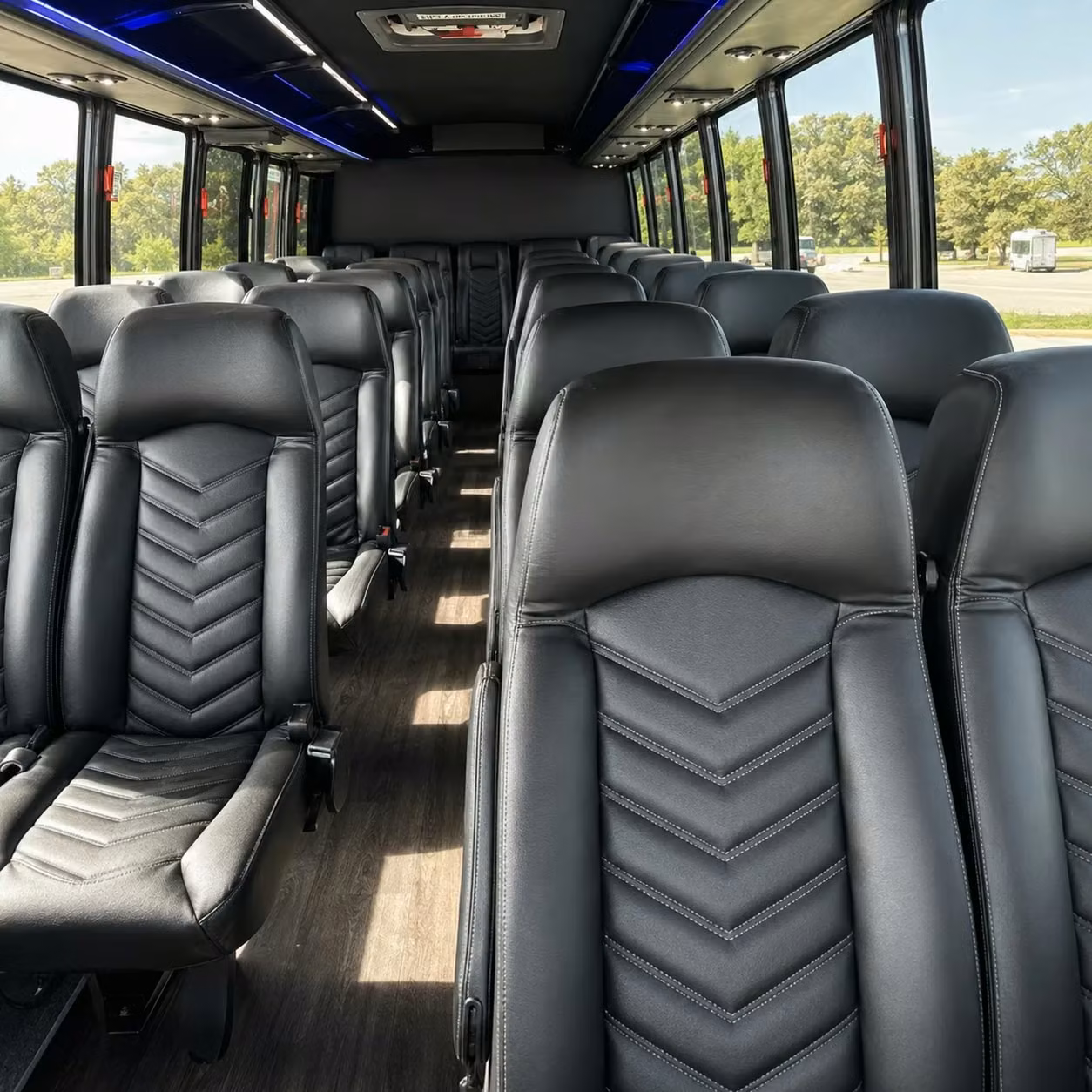 35 passenger minibus interior