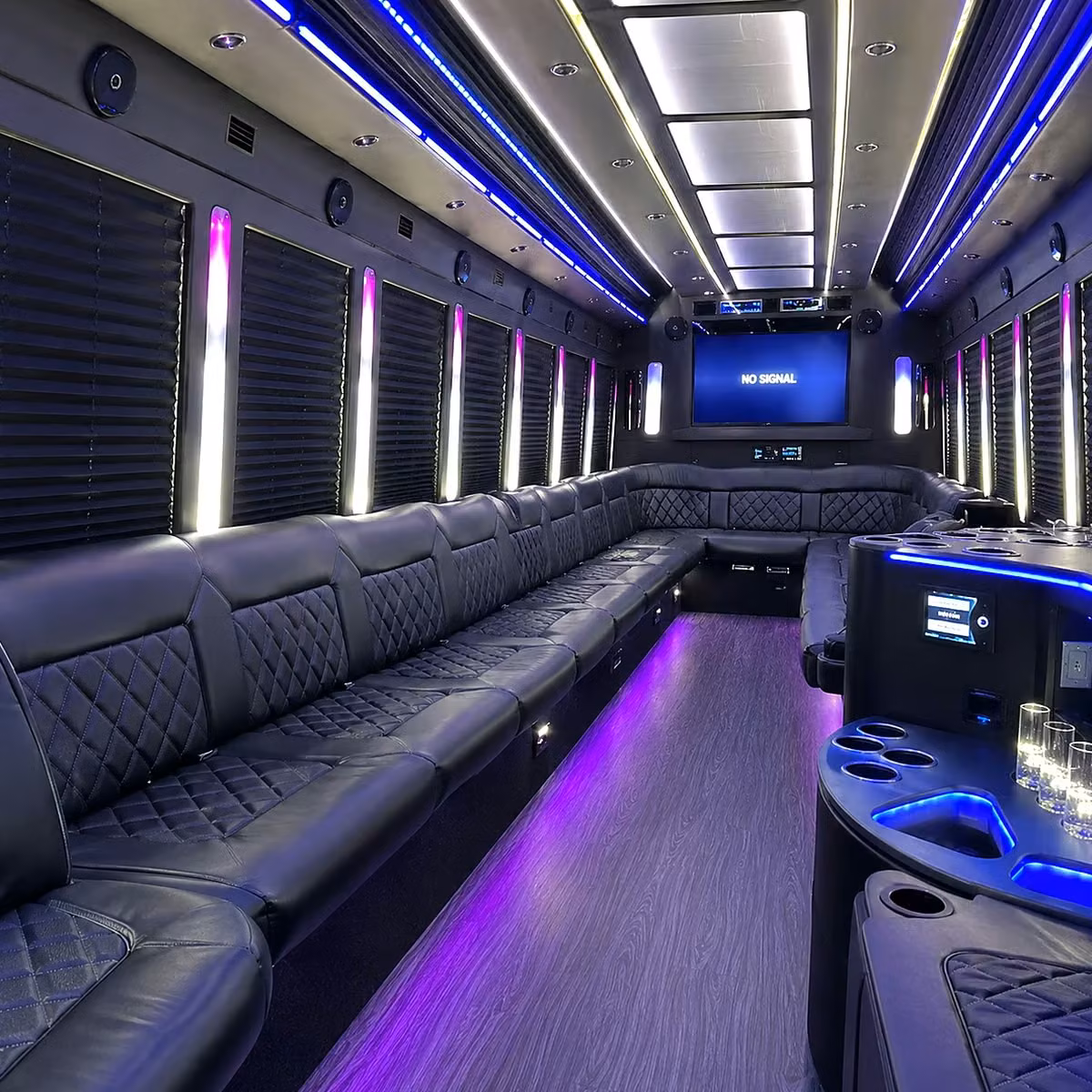 party bus interior