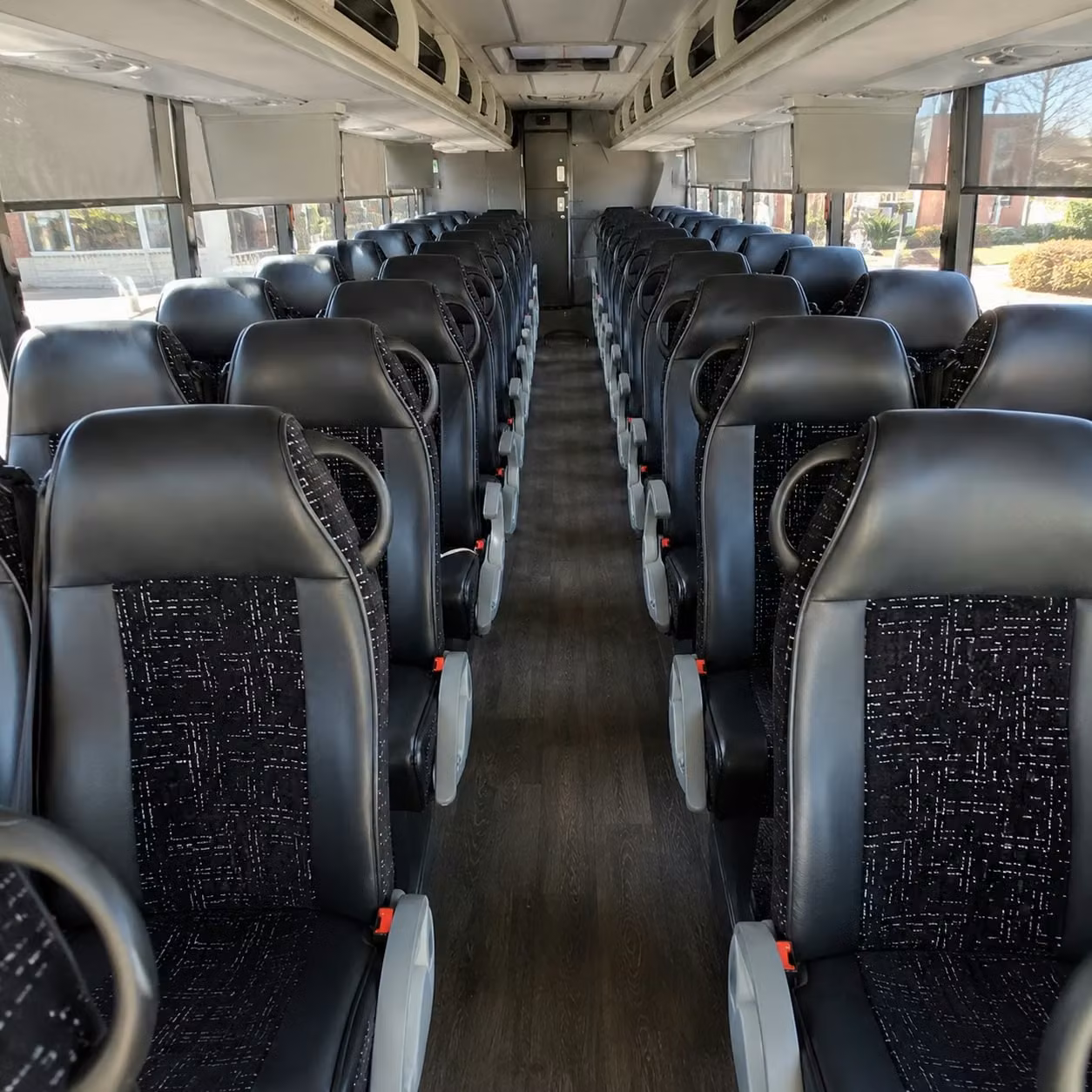 salinas charter bus rental interior